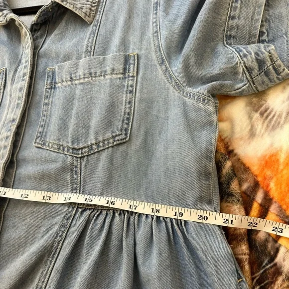 MAYE Montana Denim Shirtdress - Picture 3 of 13